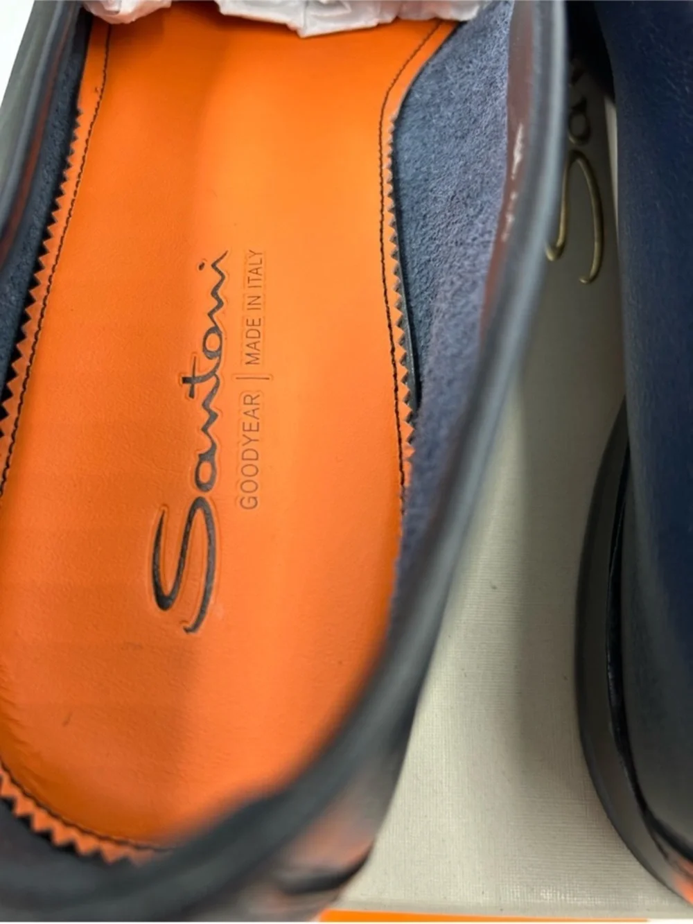 Men’s Santoni, Andrea, tassel leather loafer size 12 US made in Italy